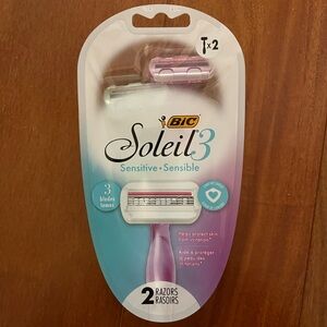 Soleil 3 Sensitive Razors - Pink